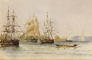 Stanley, Owen Leaving Sydney Harbour for Bass Strait Spain oil painting artist